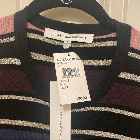 NWT Cupcakes & Cashmere Barrow Striped Sweater Dress size S - Picture 5 of 8